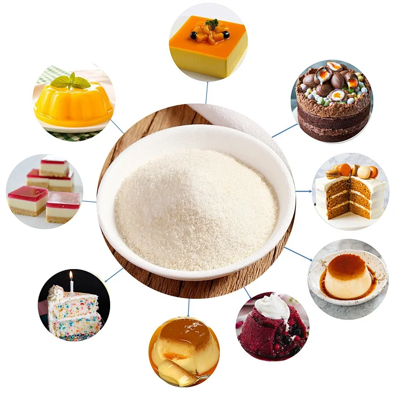 Gelatin Wholesale Factory Marine Unflavored Gelatin Food Additives CAS 9000-70-8 Pork Skin Gelatin